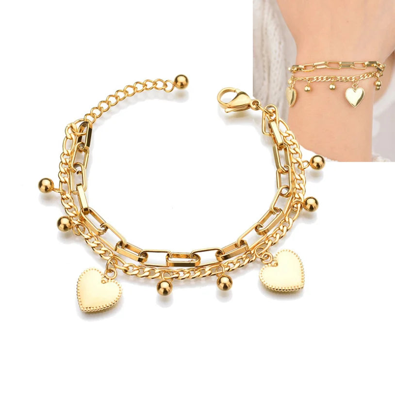 Eternal Bond: Bohemian Heart Bracelet - Saphi Chic 