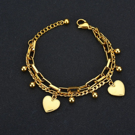 Eternal Bond: Bohemian Heart Bracelet - Saphi Chic 