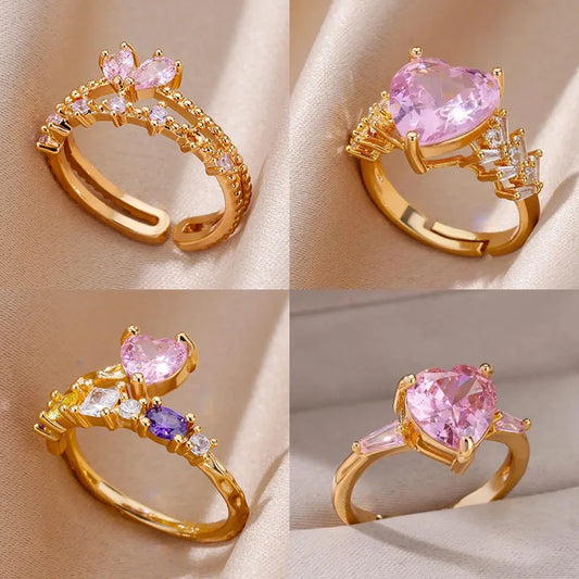 RoséHeart Adjustable Ring