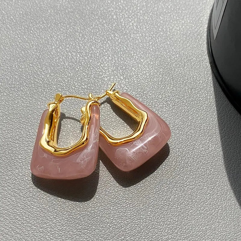 Aurora Geo-Resin Earrings